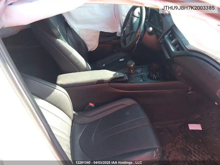 2019 Lexus Ux 250H VIN: JTHU9JBH7K2003385 Lot: 12281340