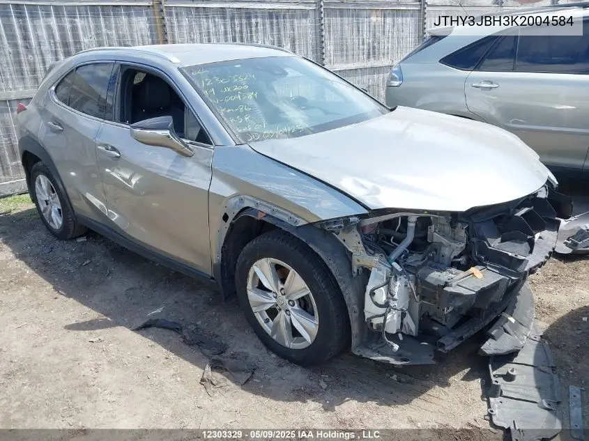 2019 Lexus Ux 200 VIN: JTHY3JBH3K2004584 Lot: 12303329