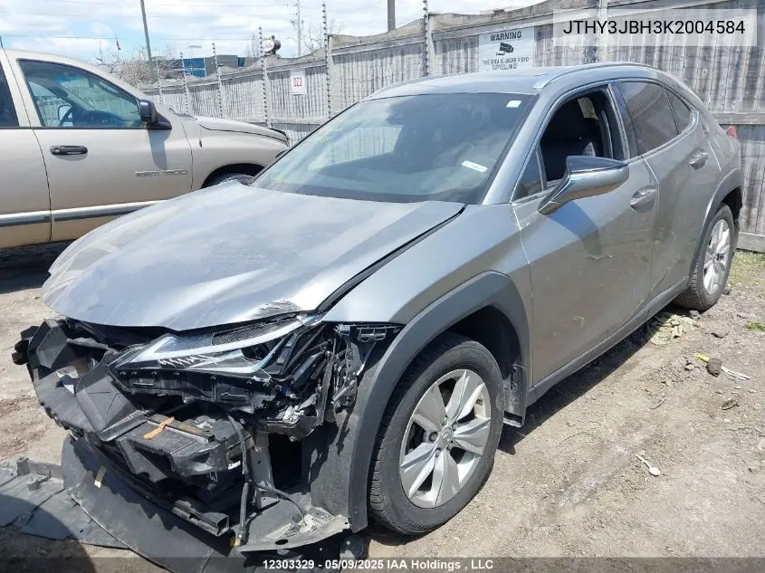 2019 Lexus Ux 200 VIN: JTHY3JBH3K2004584 Lot: 12303329