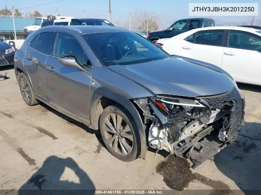 2019 Lexus Ux 200 F Sport VIN: JTHY3JBH3K2012250 Lot: 41461785