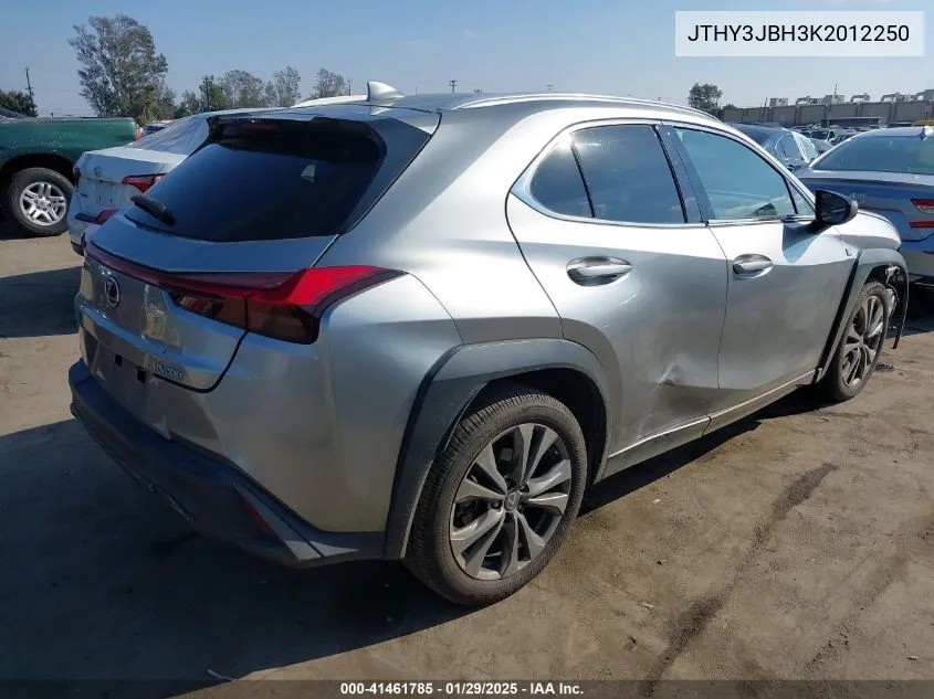 2019 Lexus Ux 200 F Sport VIN: JTHY3JBH3K2012250 Lot: 41461785