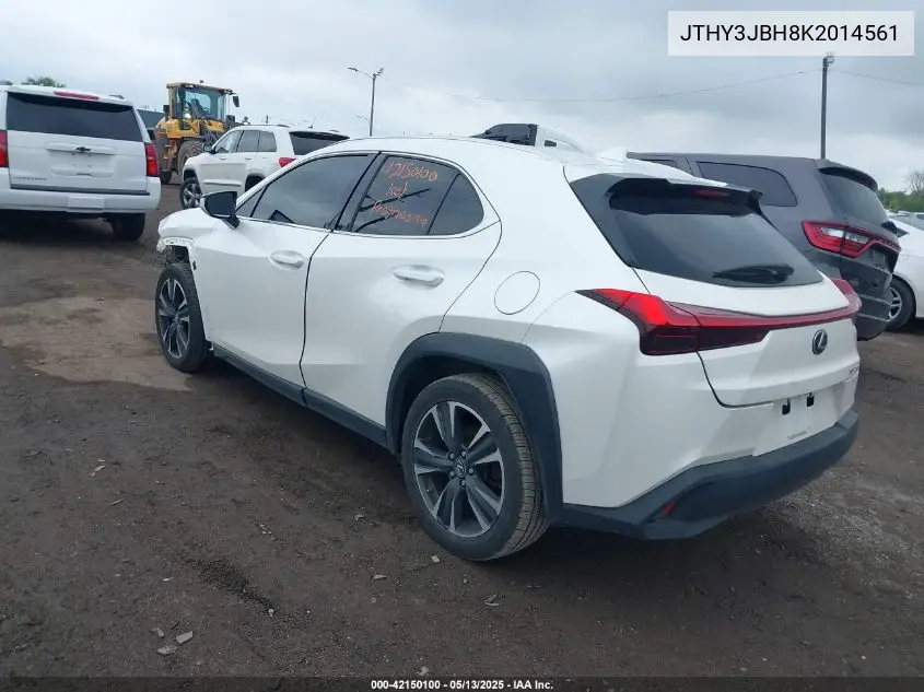 2019 Lexus Ux 200 VIN: JTHY3JBH8K2014561 Lot: 42150100