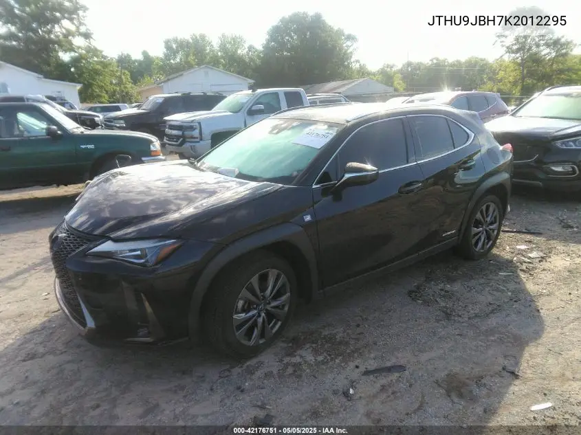 2019 Lexus Ux 250H F Sport VIN: JTHU9JBH7K2012295 Lot: 42176751