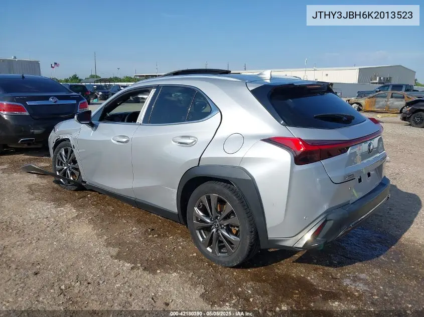 2019 Lexus Ux 200 F Sport VIN: JTHY3JBH6K2013523 Lot: 42180390