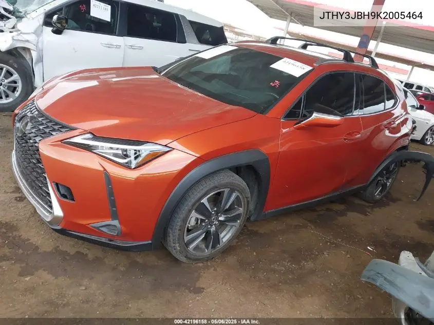 2019 Lexus Ux 200 VIN: JTHY3JBH9K2005464 Lot: 42196158