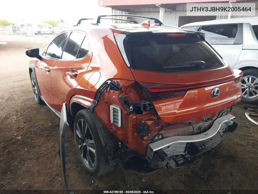 2019 Lexus Ux 200 VIN: JTHY3JBH9K2005464 Lot: 42196158