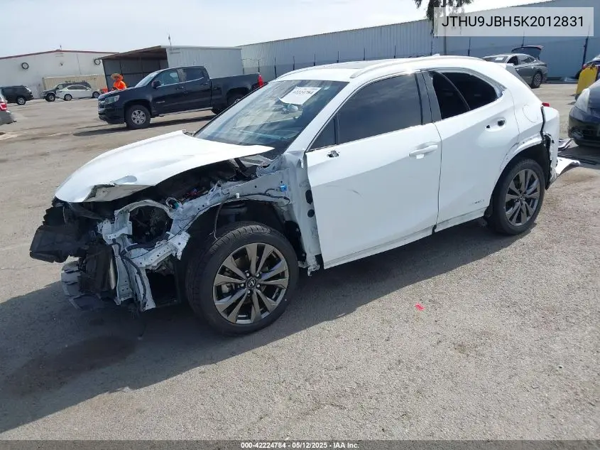 2019 Lexus Ux 250H F Sport VIN: JTHU9JBH5K2012831 Lot: 42224784