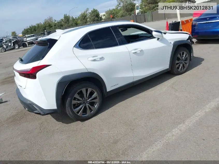 2019 Lexus Ux 250H F Sport VIN: JTHU9JBH5K2012831 Lot: 42224784