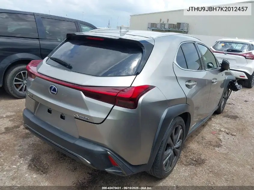 2019 Lexus Ux 250H F Sport VIN: JTHU9JBH7K2012457 Lot: 42470431
