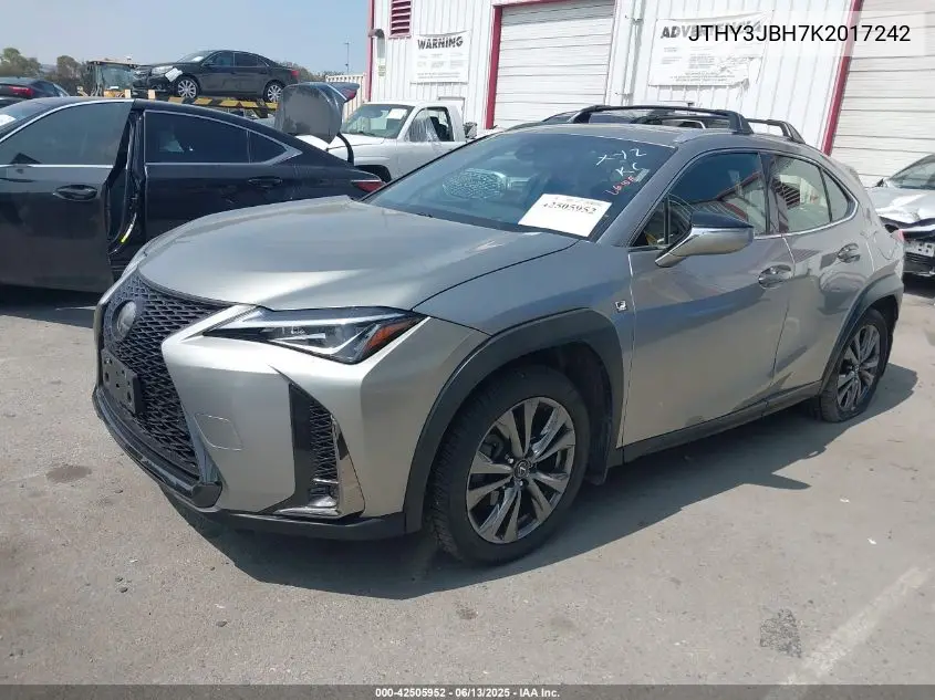 2019 Lexus Ux 200 F Sport VIN: JTHY3JBH7K2017242 Lot: 42505952