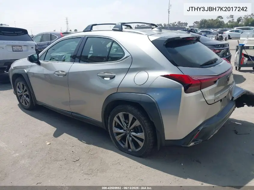 2019 Lexus Ux 200 F Sport VIN: JTHY3JBH7K2017242 Lot: 42505952