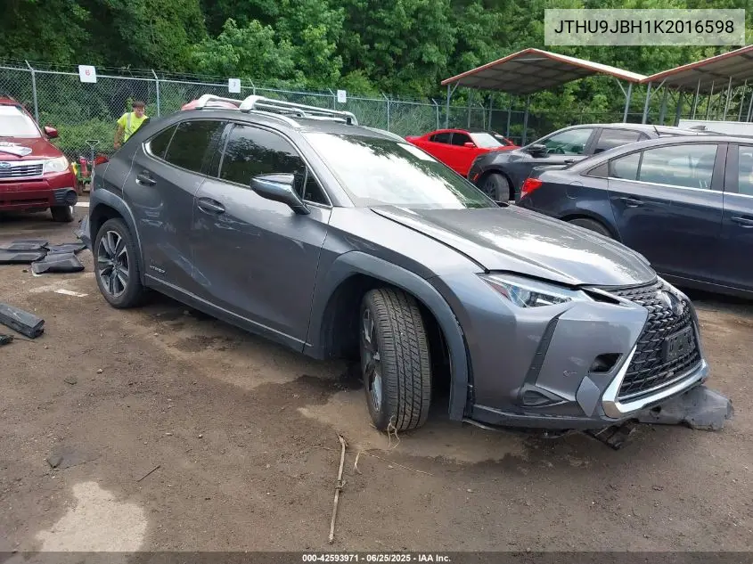 2019 Lexus Ux 250H VIN: JTHU9JBH1K2016598 Lot: 42593971