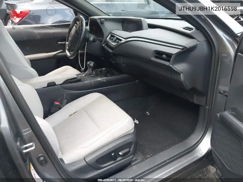 2019 Lexus Ux 250H VIN: JTHU9JBH1K2016598 Lot: 42593971