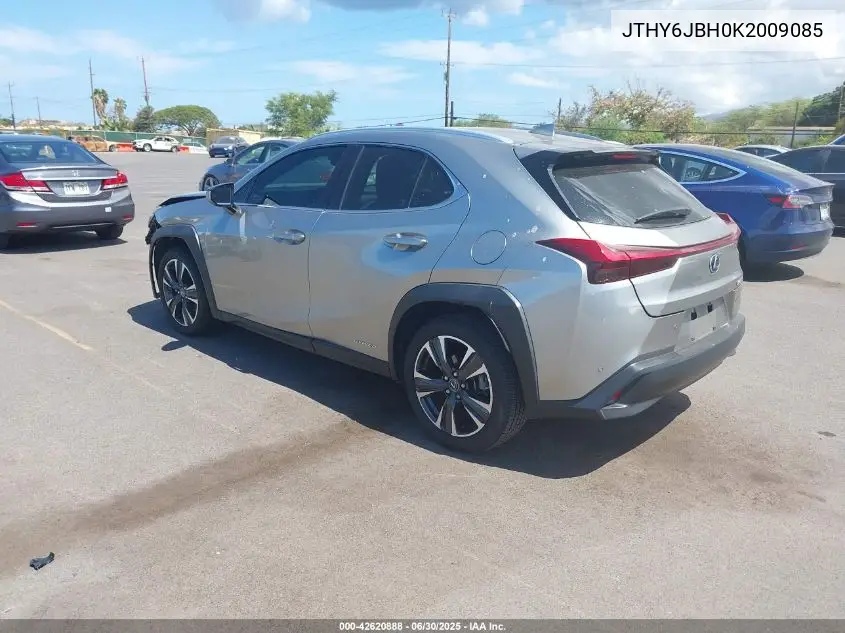 2019 Lexus Ux 250H VIN: JTHY6JBH0K2009085 Lot: 42620888