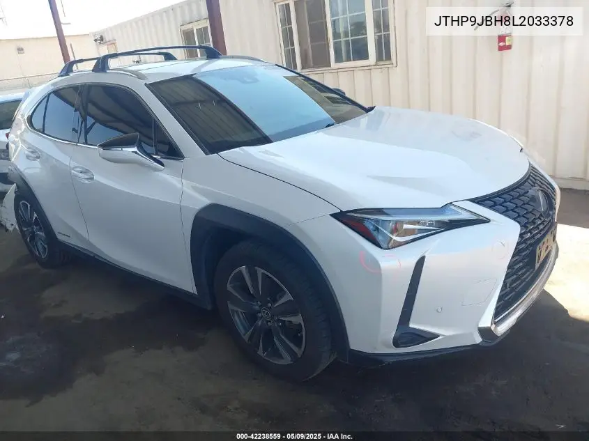 2020 Lexus Ux 250H VIN: JTHP9JBH8L2033378 Lot: 42238559