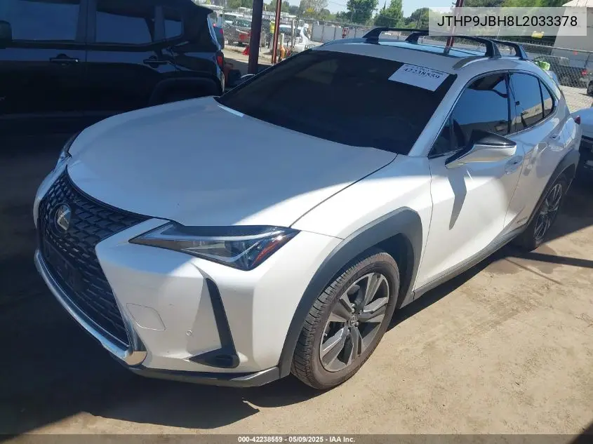 2020 Lexus Ux 250H VIN: JTHP9JBH8L2033378 Lot: 42238559