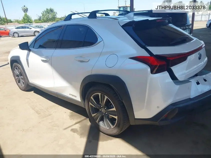 2020 Lexus Ux 250H VIN: JTHP9JBH8L2033378 Lot: 42238559