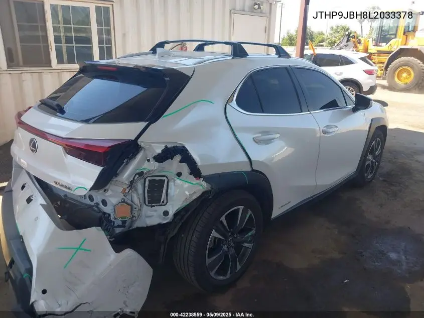 2020 Lexus Ux 250H VIN: JTHP9JBH8L2033378 Lot: 42238559