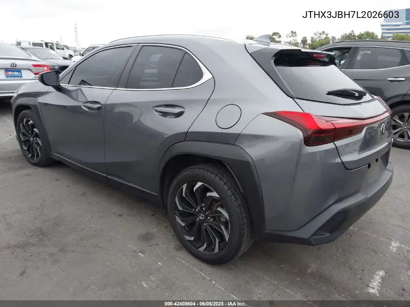 2020 Lexus Ux 200 VIN: JTHX3JBH7L2026603 Lot: 42408604