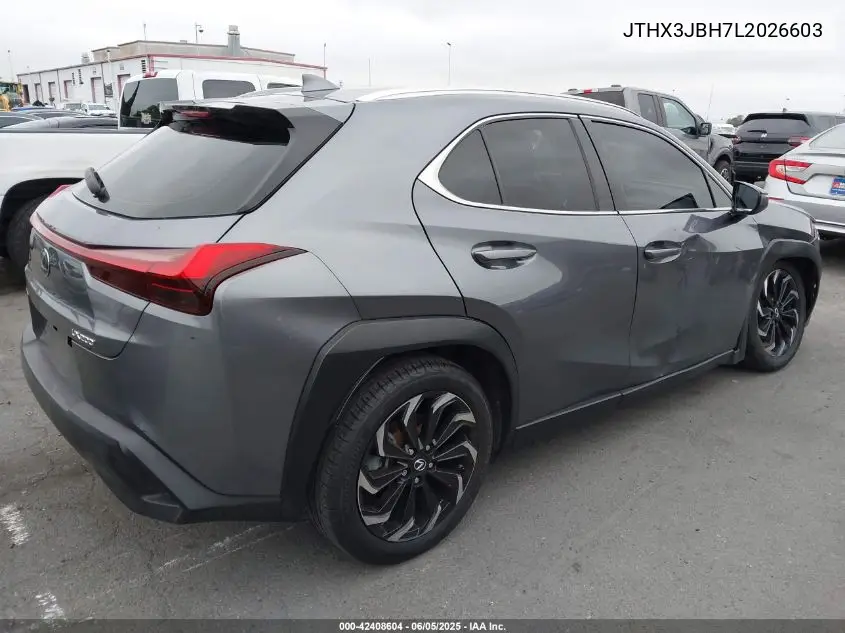 2020 Lexus Ux 200 VIN: JTHX3JBH7L2026603 Lot: 42408604