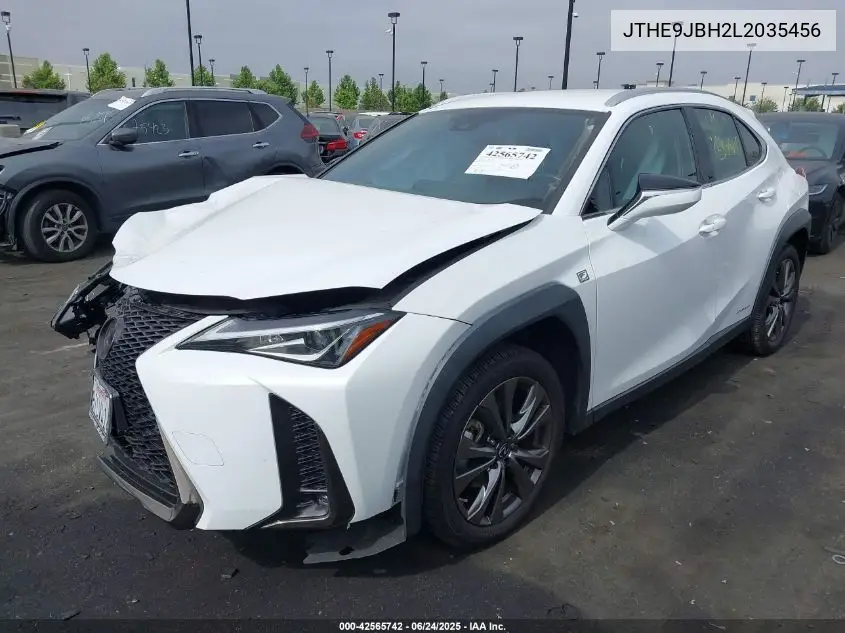 2020 Lexus Ux 250H F Sport VIN: JTHE9JBH2L2035456 Lot: 42565742