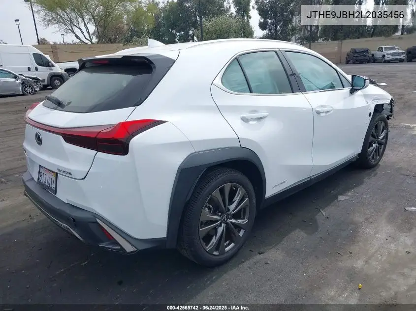 2020 Lexus Ux 250H F Sport VIN: JTHE9JBH2L2035456 Lot: 42565742