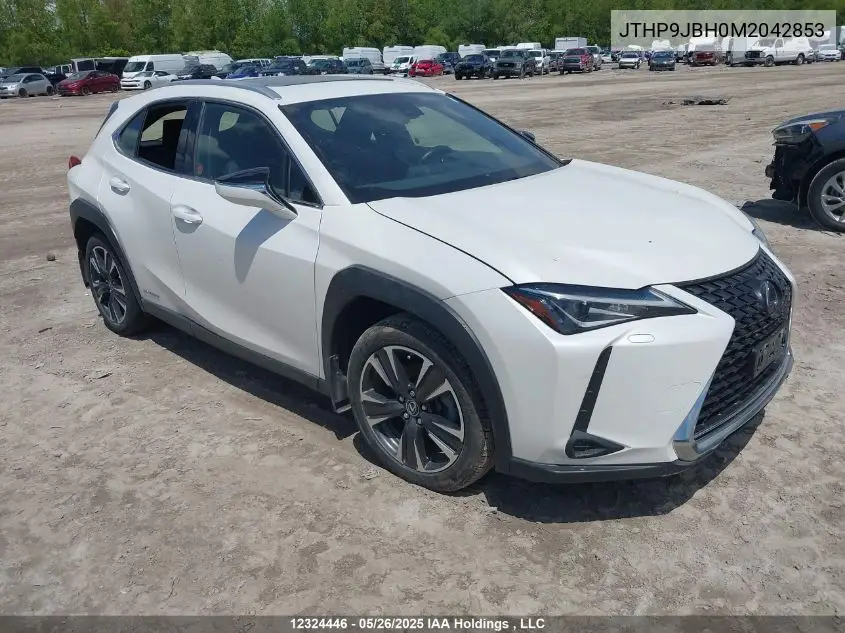 2021 Lexus Ux 250H VIN: JTHP9JBH0M2042853 Lot: 12324446
