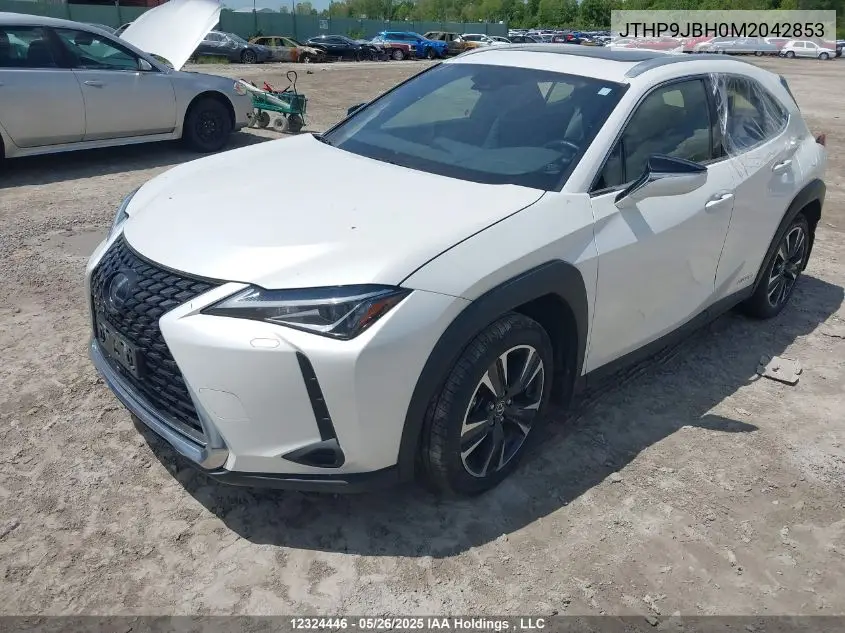 2021 Lexus Ux 250H VIN: JTHP9JBH0M2042853 Lot: 12324446