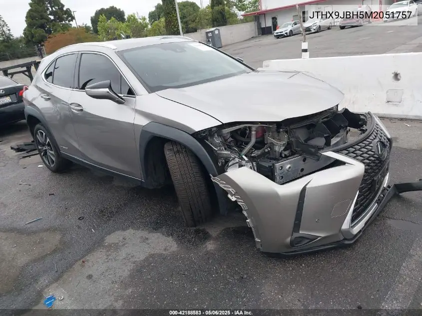2021 Lexus Ux 250H VIN: JTHX9JBH5M2051757 Lot: 42188583