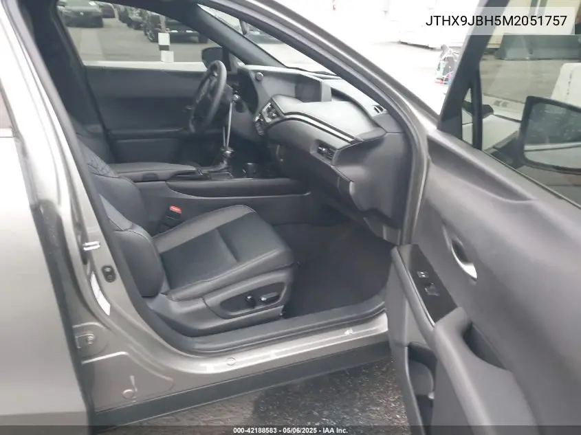 2021 Lexus Ux 250H VIN: JTHX9JBH5M2051757 Lot: 42188583