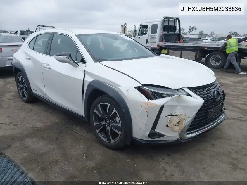 2021 Lexus Ux 250H VIN: JTHX9JBH5M2038636 Lot: 42207087
