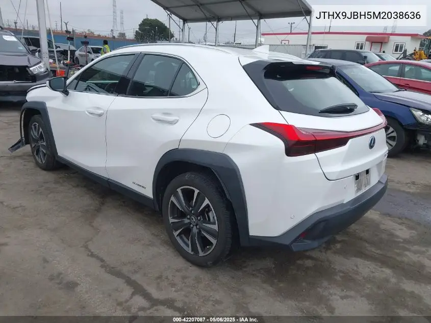 2021 Lexus Ux 250H VIN: JTHX9JBH5M2038636 Lot: 42207087