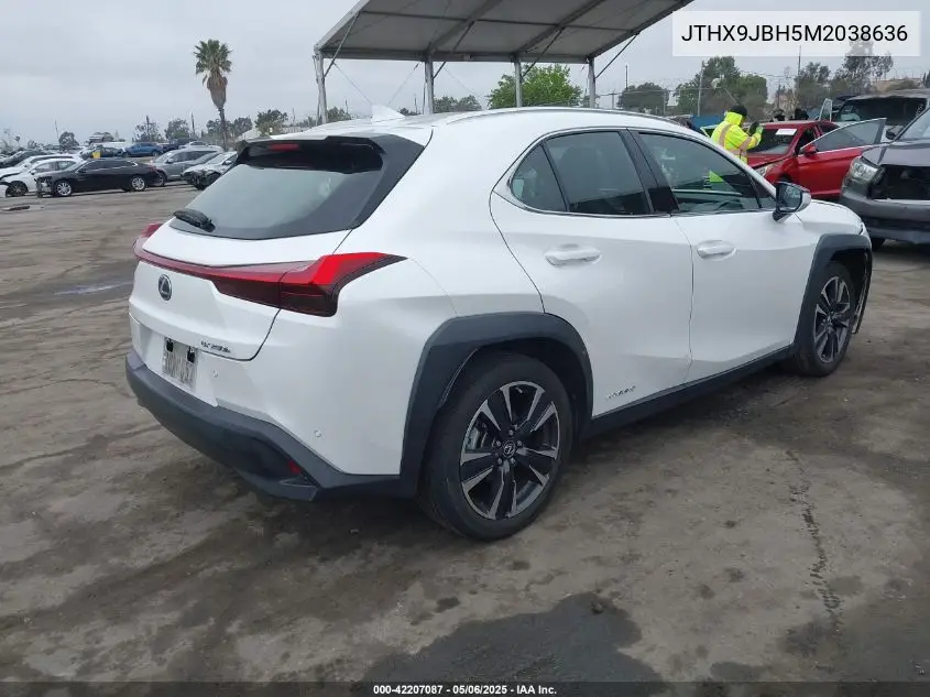 2021 Lexus Ux 250H VIN: JTHX9JBH5M2038636 Lot: 42207087