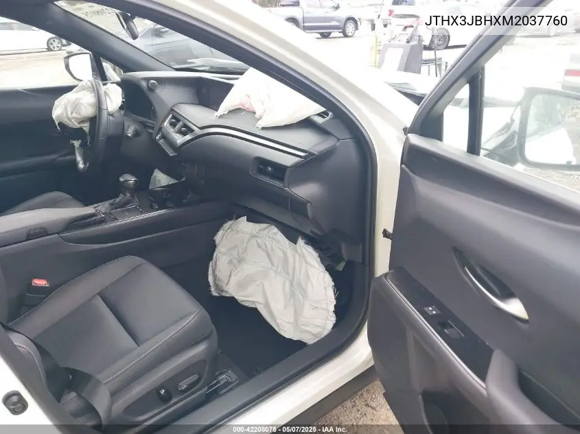 2021 Lexus Ux 200 VIN: JTHX3JBHXM2037760 Lot: 42208075