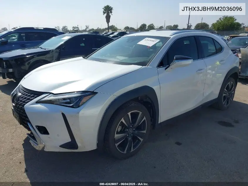 2021 Lexus Ux 200 VIN: JTHX3JBH9M2036096 Lot: 42426007