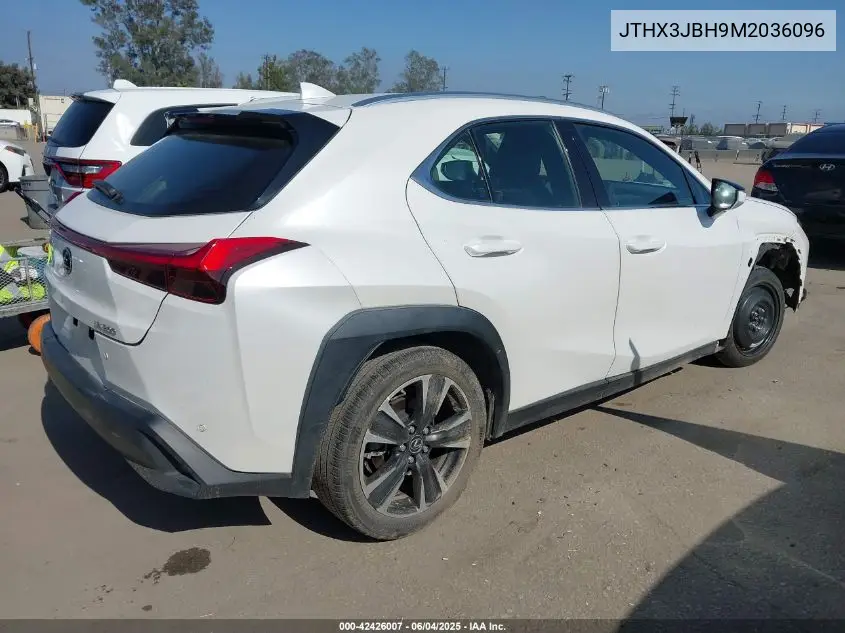 2021 Lexus Ux 200 VIN: JTHX3JBH9M2036096 Lot: 42426007