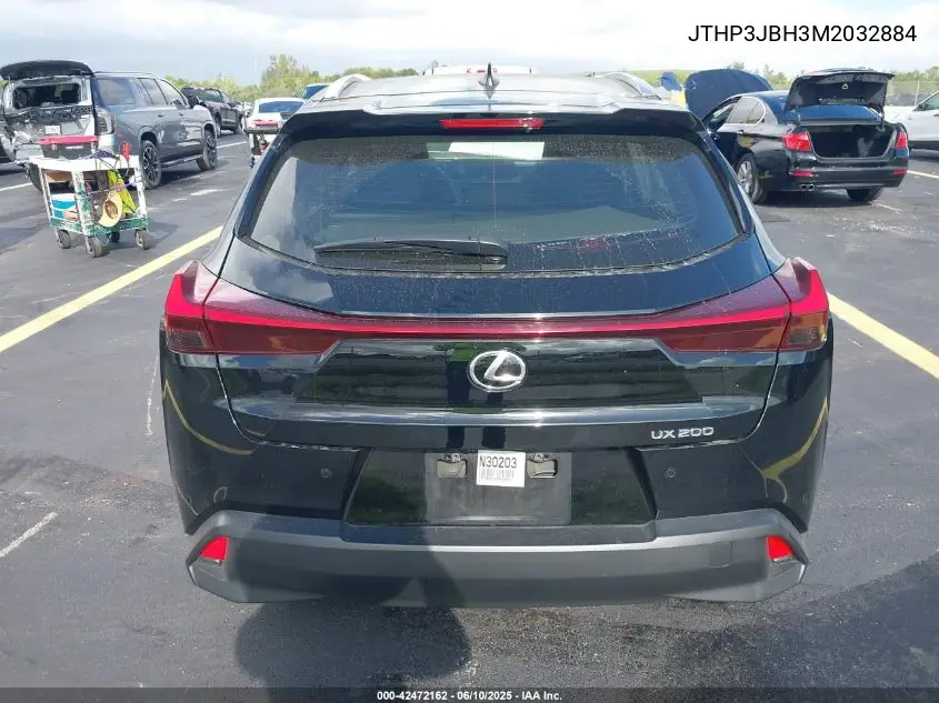 2021 Lexus Ux 200 VIN: JTHP3JBH3M2032884 Lot: 42472162
