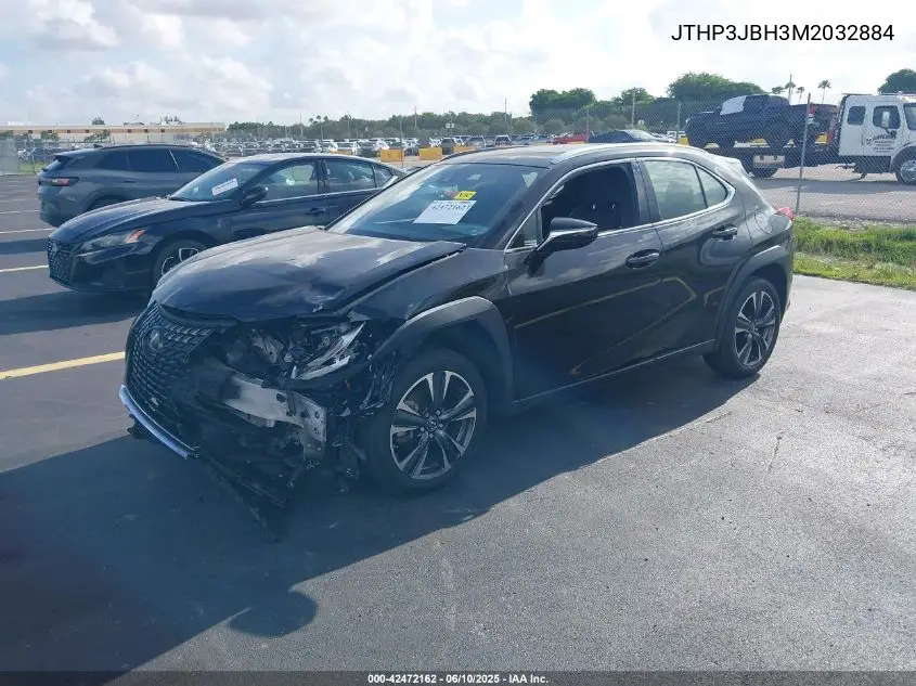 2021 Lexus Ux 200 VIN: JTHP3JBH3M2032884 Lot: 42472162