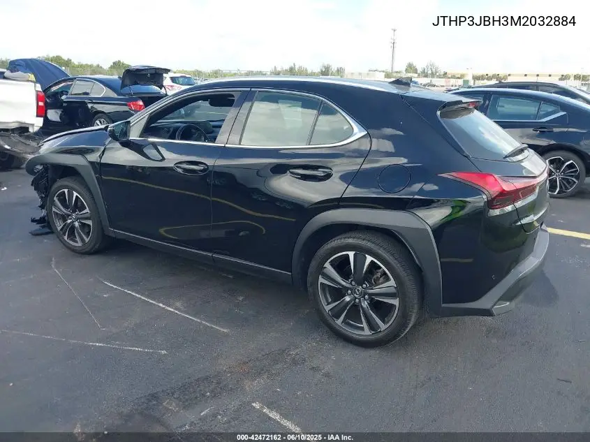 2021 Lexus Ux 200 VIN: JTHP3JBH3M2032884 Lot: 42472162