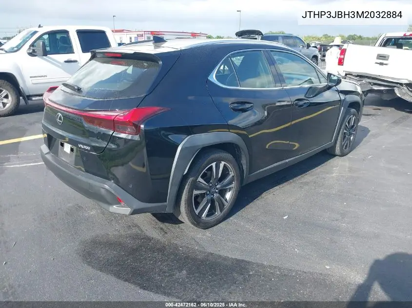 2021 Lexus Ux 200 VIN: JTHP3JBH3M2032884 Lot: 42472162