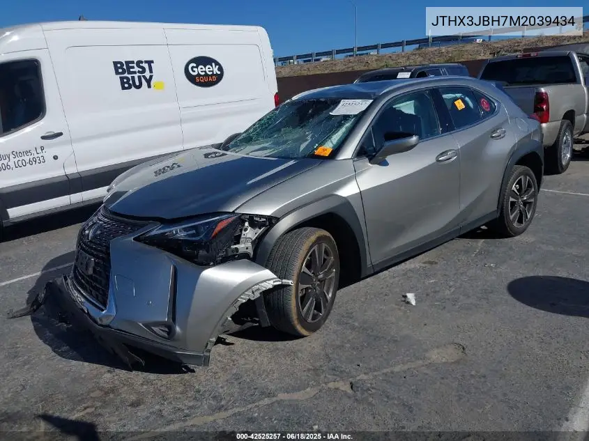 2021 Lexus Ux 200 VIN: JTHX3JBH7M2039434 Lot: 42525257