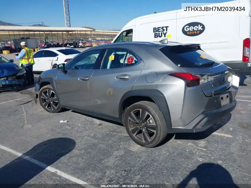 2021 Lexus Ux 200 VIN: JTHX3JBH7M2039434 Lot: 42525257