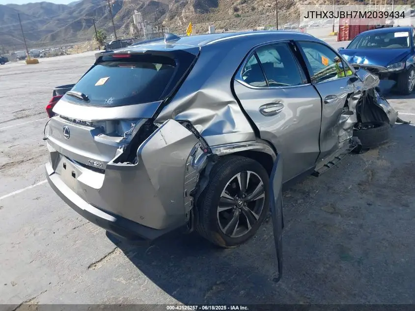 2021 Lexus Ux 200 VIN: JTHX3JBH7M2039434 Lot: 42525257