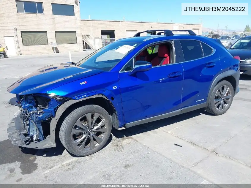 2021 Lexus Ux 250H F Sport VIN: JTHE9JBH3M2045222 Lot: 42543926