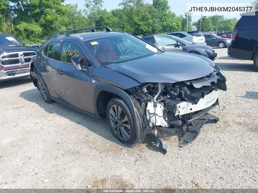 2021 Lexus Ux 250H F Sport VIN: JTHE9JBHXM2045377 Lot: 42580566