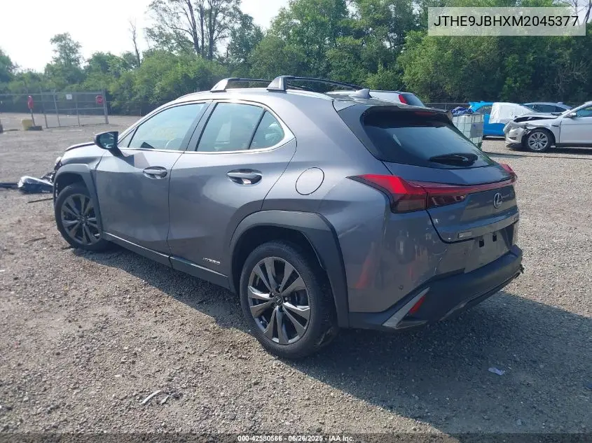 2021 Lexus Ux 250H F Sport VIN: JTHE9JBHXM2045377 Lot: 42580566