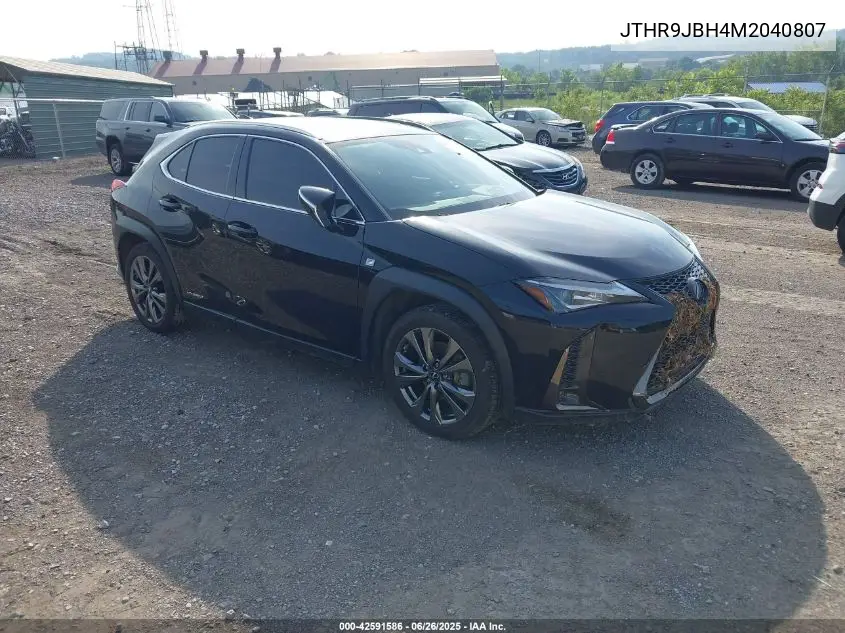 2021 Lexus Ux 250H VIN: JTHR9JBH4M2040807 Lot: 42591586