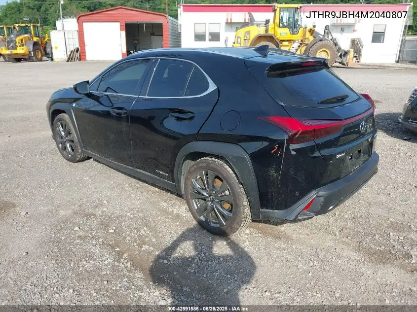 2021 Lexus Ux 250H VIN: JTHR9JBH4M2040807 Lot: 42591586