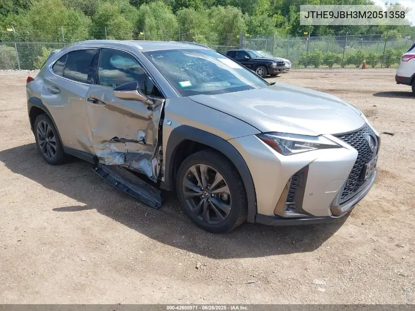 2021 Lexus Ux 250H F Sport VIN: JTHE9JBH3M2051358 Lot: 42608971