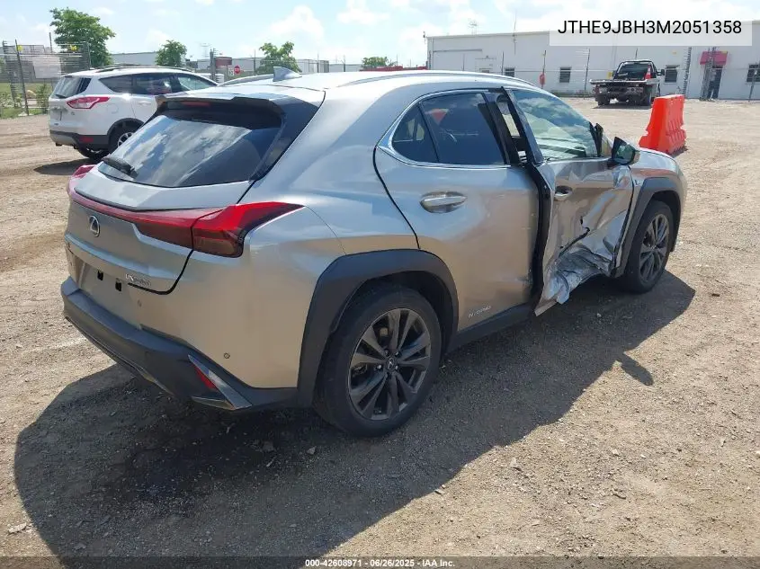 2021 Lexus Ux 250H F Sport VIN: JTHE9JBH3M2051358 Lot: 42608971